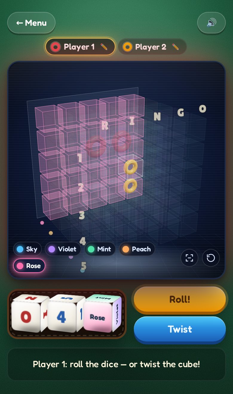 RINGO 3D running full screen as an Android app